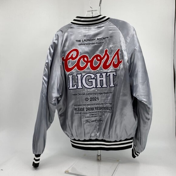 The Laundry Room Silver Bomber Jacket | Stylish Casual Outerwear - Picture 2 of 6